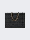 Givenchy Small G-tote Shopping Bag In 4g Embroidery With Chain In Black