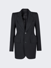 Balenciaga Single-breasted Wool Jacket In Black