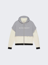 GIVENCHY KNIT FELPA AND JERSEY MASH UP HOODIE