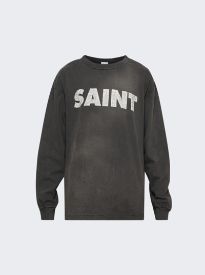 Saint Michael S N T Long-sleeve Tee In Grey