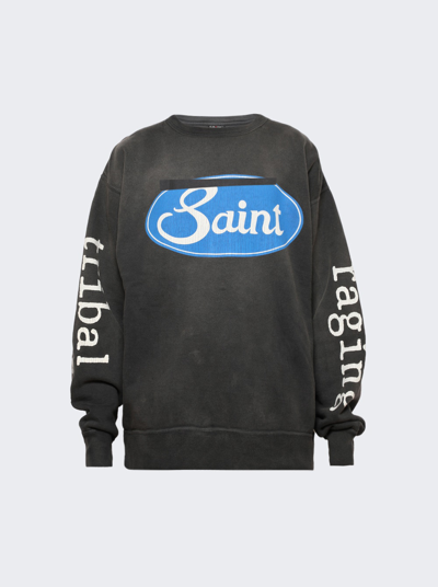 Saint Michael Trivial Wars Sweatshirt In Black