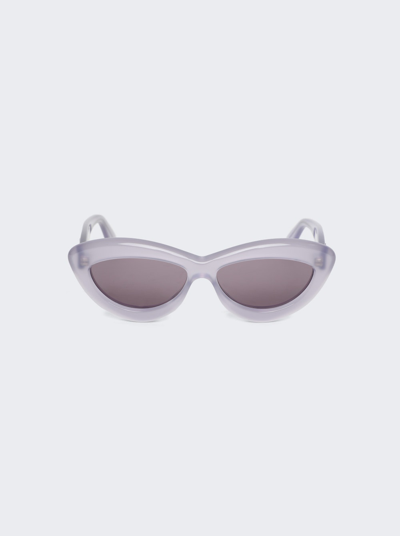 Loewe Curvy Sunglasses In Shiny Violet