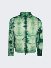 Nahmias Tye-dye Zip-up Worker Jacket In Green