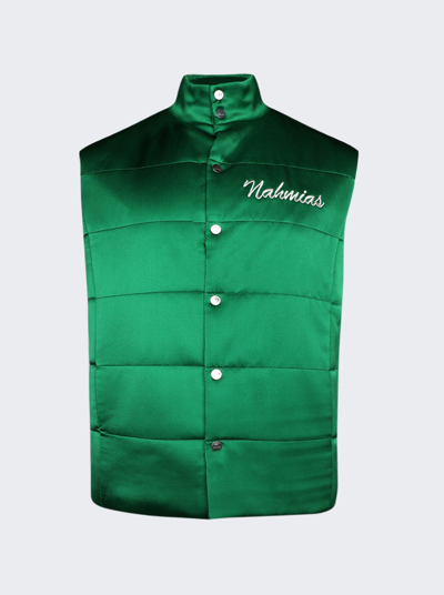 Nahmias Miracle Academy Silk Vest In Green