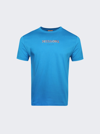 Missoni Embroidered-logo Cotton T-shirt In Turquoise