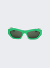 Bottega Veneta Sunglasses In Green