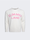Nahmias Summerland Intarsia Crewneck Sweater In White