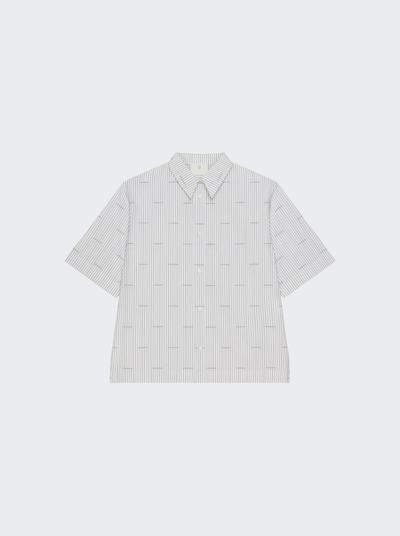 Givenchy Short Sleeve Boxy Fit Shirt In Grey