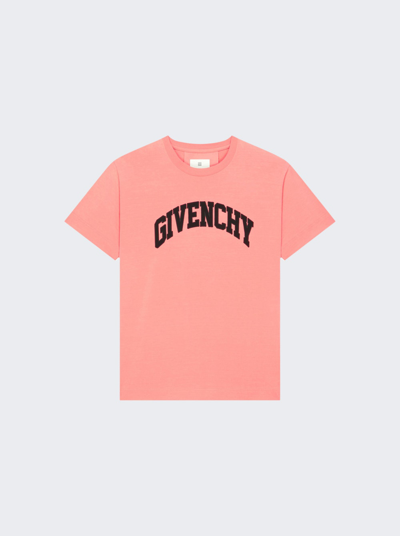 Givenchy Oversized Fit T-shirt In Coral Pink