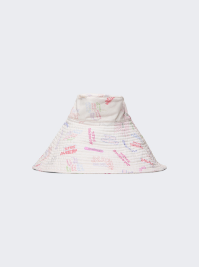 Jacquemus Le Chapeau Lagrima Printed Cotton Sun Hat In Multicolor