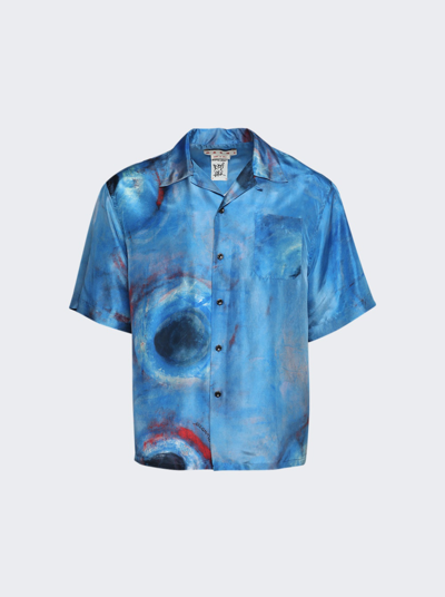 Marni Short-sleeve Shirt In Cobalt