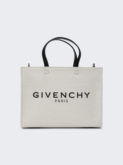 Givenchy G-tote Logo-print Canvas Tote Bag In Beige,black