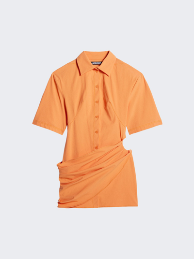 Jacquemus La Robe Camisa In Naranja