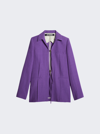 Jacquemus La Veste Amaro Crepe Self-tie Blazer In Purple