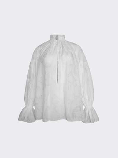 Etro Ruched Blouse In White