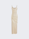 RABANNE LONG LUREX DRESS