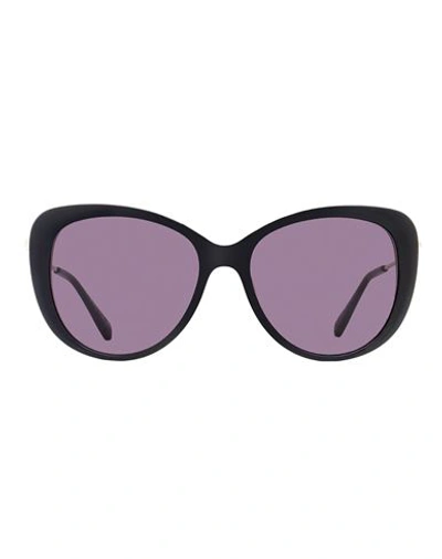 Longchamp Butterfly Lo674s Sunglasses Woman Sunglasses Black Size 56 Acetate, Metal
