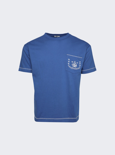 Bode Blue Sailboat Cotton T-shirt