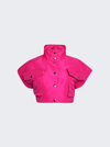 Laquan Smith Cropped Satin Jacket