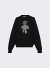 ALEXANDER WANG PULLOVER WITH CRYSTAL BEIRESS INLAY BLACK