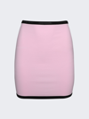 Alexander Wang Pink Crystal-cut Miniskirt In Light Pink