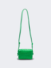 Bottega Veneta Green Mini Loop Camera Bag In Parakeet Green
