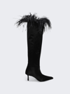 ALEXANDER WANG VIOLA 65 FEATHER SLOUCH BOOT