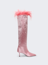 ALEXANDER WANG VIOLA 65 FEATHER SLOUCH BOOT