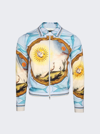Amiri Landscape Frame Varsity Jacket In Multicolor