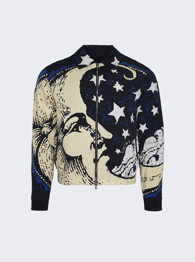 Amiri Men's Moonscape Wool Blouson Jacket In Multicolor