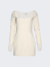 Khaite Cream The Tate Mini Dress In Bone