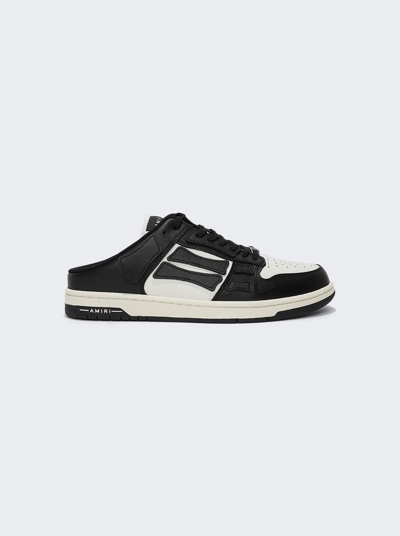 Amiri Skel-top Colour-block Leather Slip-on Sneakers In Black