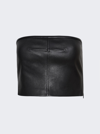 Alexander Wang Bodycon Tube Top In Leather