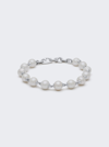 MAOR CONSI BRACELET IN SILVER WITH WHITE PEARLS