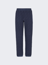 Fendi Embossed Jersey Sweatpants In Navy