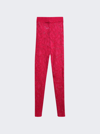 Alaïa Fishnet Leggings In Fuchsia