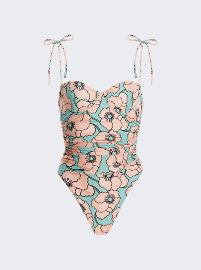 Agua By Agua Bendita Rabano One Piece Swimsuit In Neutrals