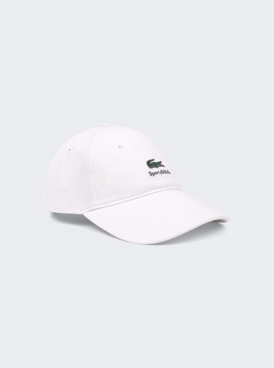 Sporty And Rich X Lacoste Serif Hat In Farine
