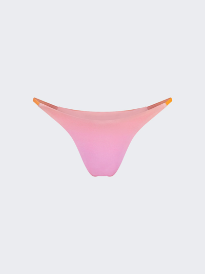 Louisa Ballou Mini Ring Bikini In Fianchetto Pink
