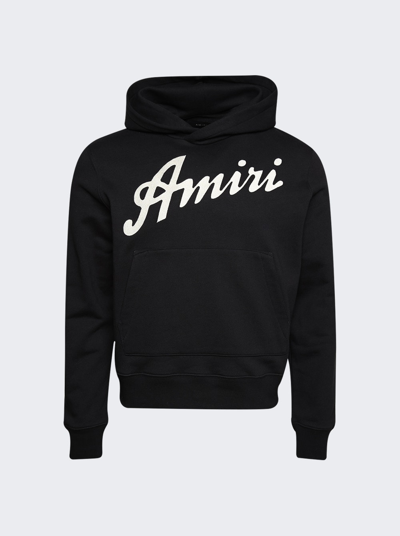 Amiri California Logo-embroidered Cotton-jersey Hoodie In Black