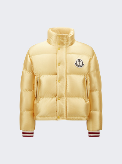 Moncler Genius 8 Moncler Palm Angels Gold Keon Down Jacket In Yellow