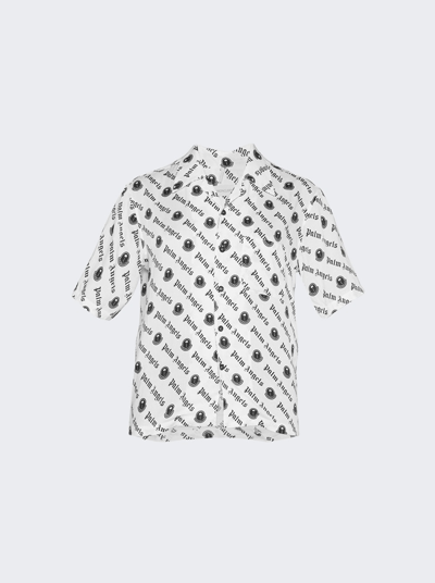 Moncler Genius X Palm Angels Printed Shirt In White