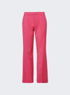 Zeynep Arcay Low Waist Wool Pants In Fuchsia