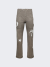 PALM ANGELS NIGHT SKY CARGO PANTS MILITARY GREEN