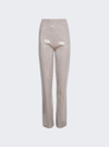 BURBERRY SEQUINNED CASHMERE COTTON BLEND TROUSERS