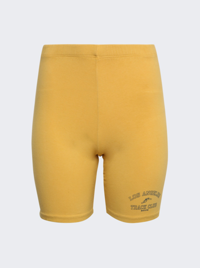Sporty And Rich Track Club Biker Short Yellow