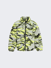 VETEMENTS NEON CAMO LOGO PUFFER JACKET