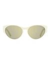 Moncler Bellejour Ml0227 Sunglasses Woman Sunglasses Cream Size 57 Acetate In White