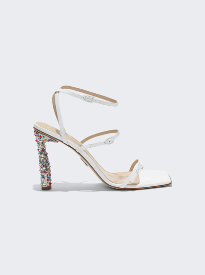 Paul Andrew Slinky Sparkle High Heel Sandals In Multi