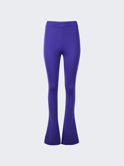 Off-white Sleek Split Legging In Purple